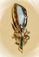 Yowah Opal Advance Jeweller - "Corn" Yowah Opal Brooch/Pin